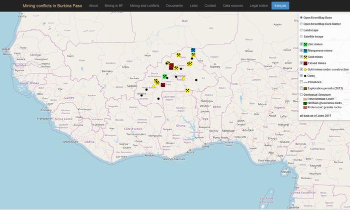 Conflicts Over Mining In Burkina Faso New Web Map Available Bmbf Nachwuchsgruppe Glocon